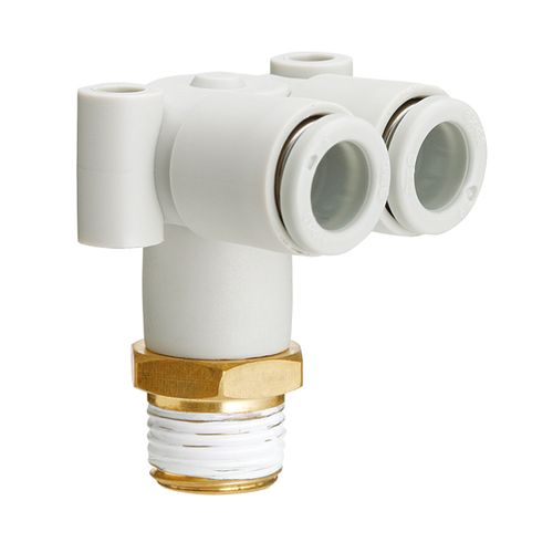 SMC KQ2LU06-M5A ブランチエルボユニオン ねじ部黄銅 ガスケットシール