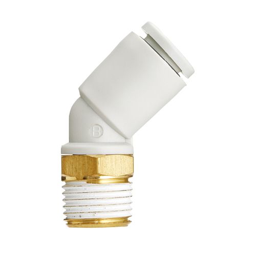 SMC KQ2K06-M6A 45°エルボユニオン ねじ部黄銅 ガスケットシール