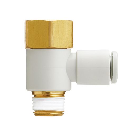 SMC KQ2VF10-03AS ユニバーサルメスエルボ ねじ部黄銅 シールザイ