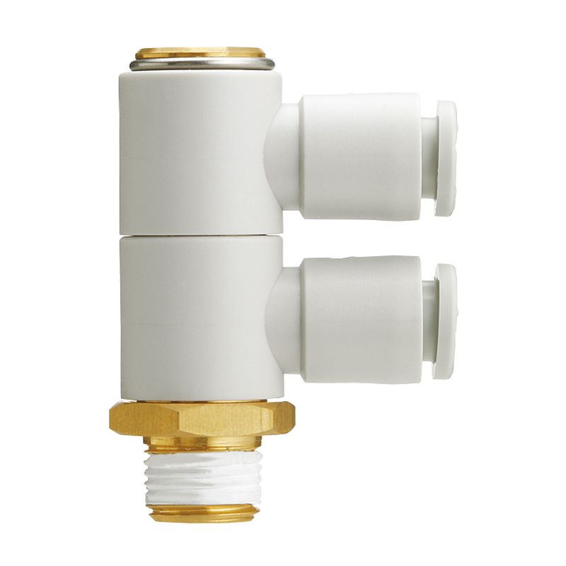 SMC KQ2VD10-03AS ダブルユニバーサルエルボ ねじ部黄銅 シールザイ