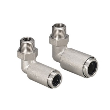 FIL 片ネジエルボ(都市ガス) ソフレックス プッシュインパクト ガス用ステンレス鋼フレキシブル管用継手