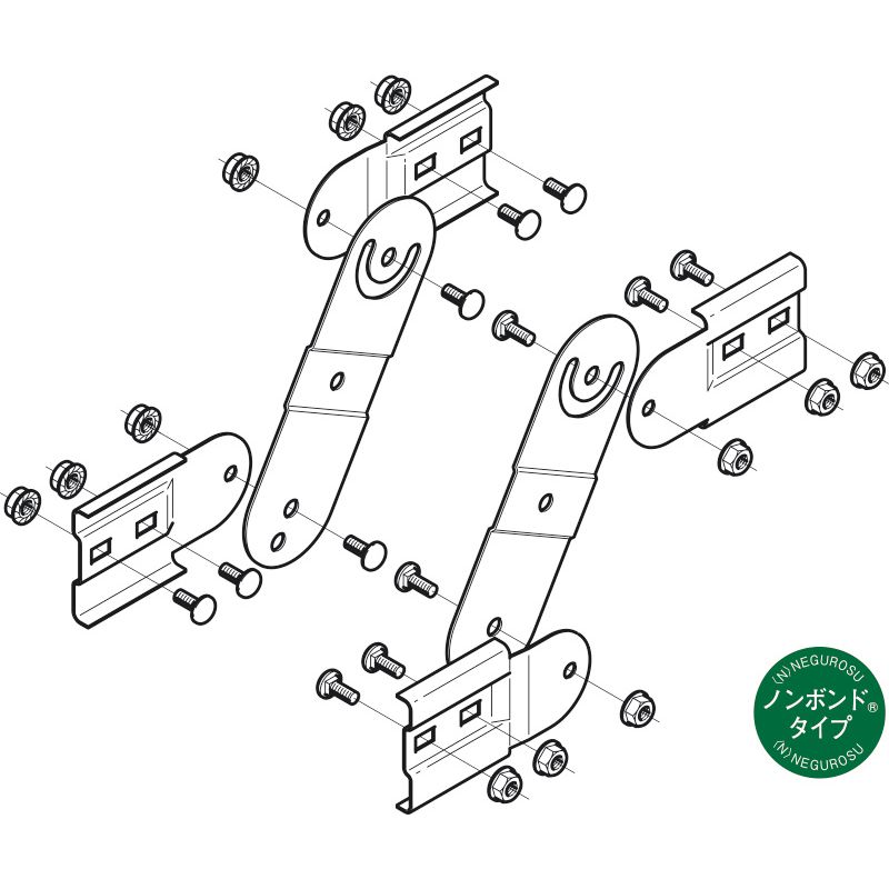 SREF1NB �㉺���݃x���h���b�N �m���{���h�^�C�v(2�g)