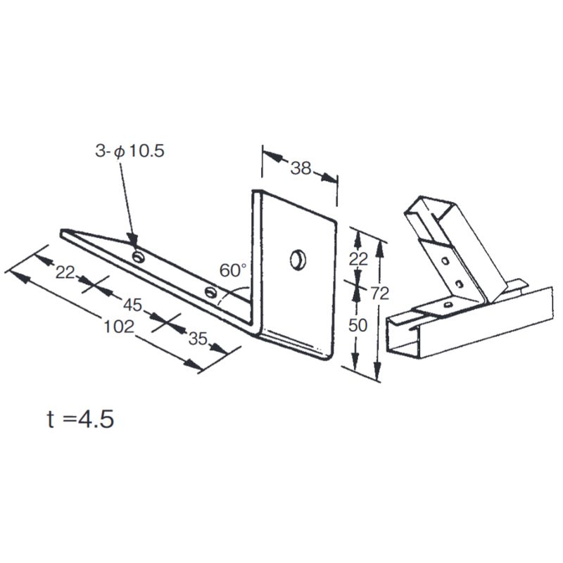 J-3-60° �n�C�t���[���p�[�c���p�ڑ��p