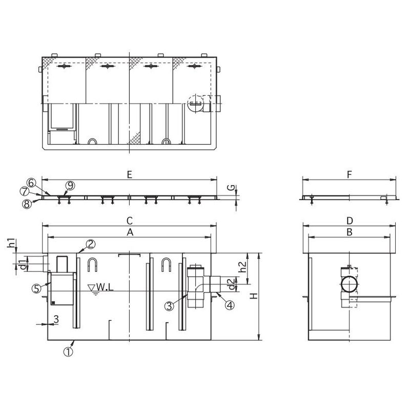 �������� SF-JIA-I-1000T-HG SUS���O���[�X�g���b�v �{�̂̂�(750L/min)