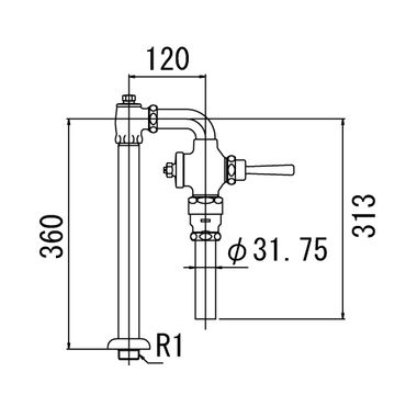 LIXIL CF-110BUT �ሳ�p�t���b�V���o���u(���ʌ`�������)