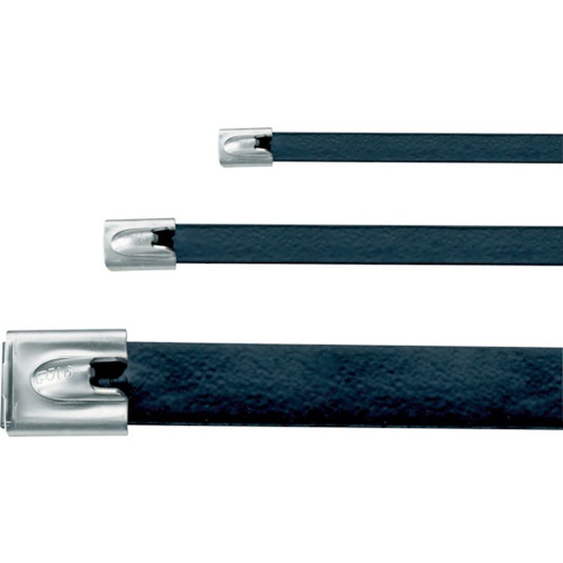 パンドウィット MLTFC8SH-LP316 フルコーティングステンスチールバンド 黒 50本入