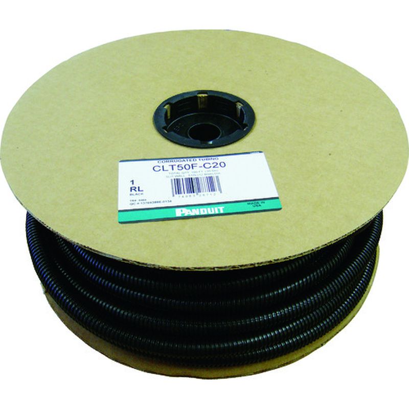 パンドウィット CLT50F-C20 コルゲートチューブ ポリエチレン スリット付 黒