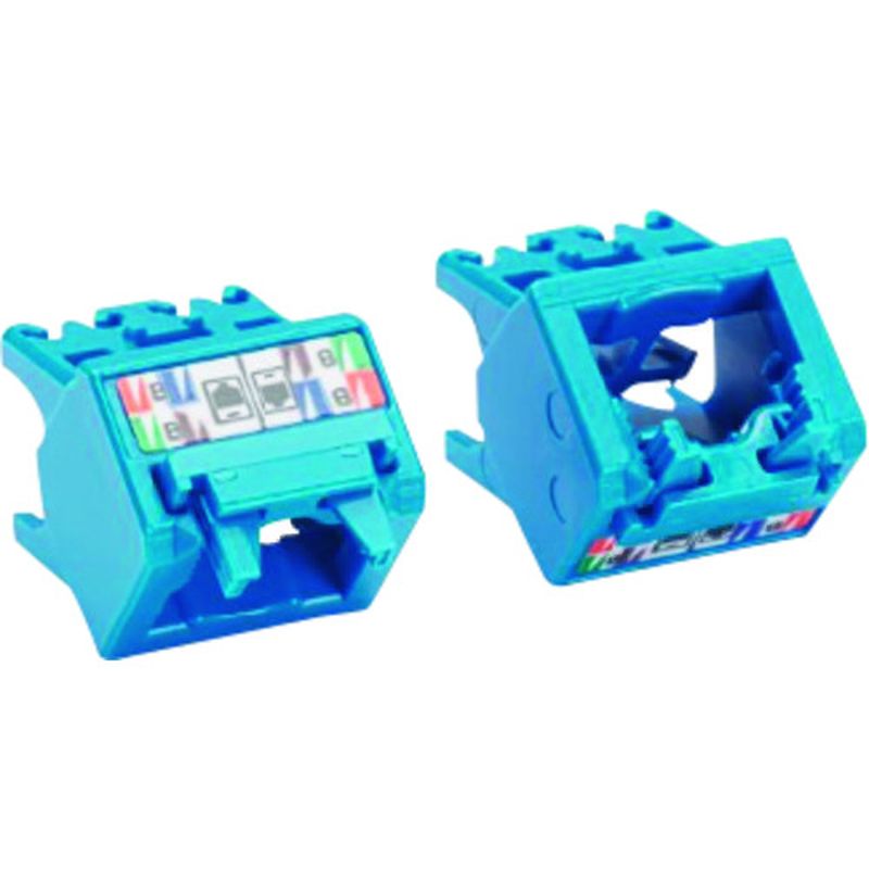 パンドウィット CJUDCAPBU-X 上下45度アングルキャップ カテゴリ6A 青 10個入