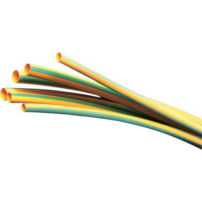 パンドウィット HSTT100-48-545 熱収縮チューブ イエローグリーン 5本入
