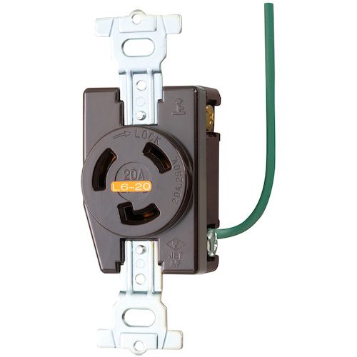 MH8724�� �ڒn2P 20A ���|�����R���Z���g(�ڒn���[�h���t)