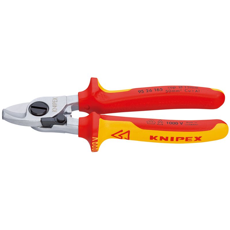 クニペックス(KNIPEX) 9526-165 絶縁ケーブルカッター(バネ付)1000V(SB)