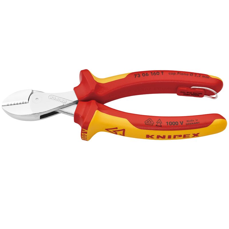 クニペックス(KNIPEX) 7306-160TBK 絶縁コンパクトニッパー 落下防止(BK)
