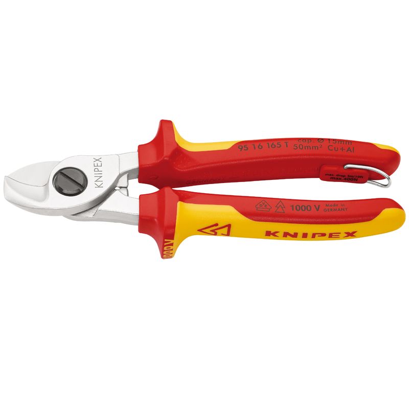 クニペックス(KNIPEX) 95 16 165 T 絶縁ケーブルカッター 落下防止