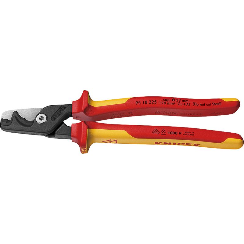 クニペックス(KNIPEX) 95 18 225 絶縁ケーブルカッター”ステップカット”XL