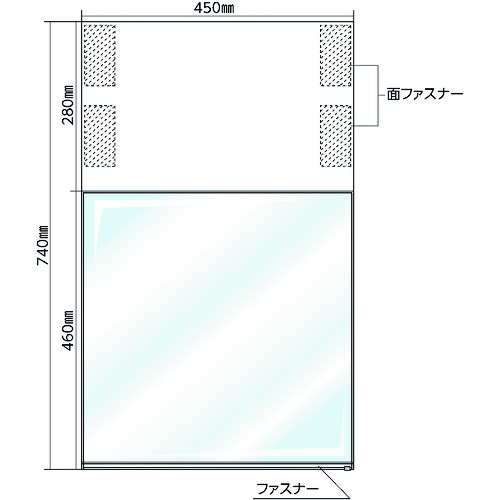 100031 t[|Pbg݂艺W({) ʕ\^Cv TS-R \:460x450mm ^[|PVC V[gʔ