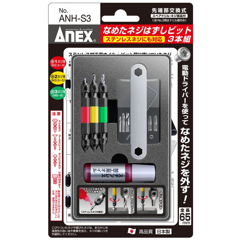 �A�l�b�N�X  ANH-S3 �Ȃ߂��l�W�͂����r�b�g 3�{�g �S��65mm M2.5~8�l�W�Ή�