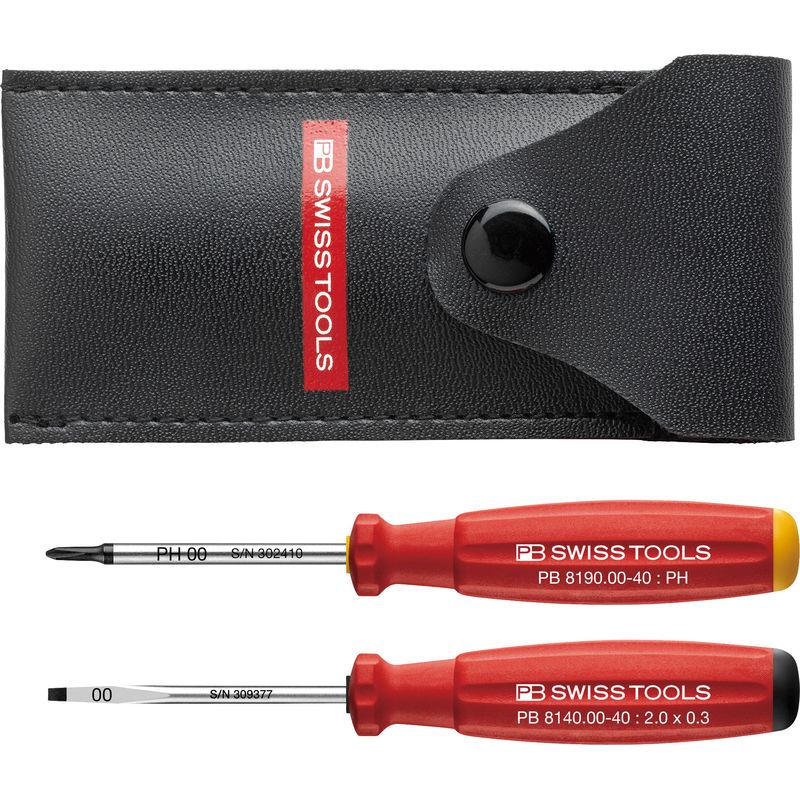 PB SWISS TOOLS 8535 �X�C�X�O���b�v�~�j�h���C�o�[2�{�Z�b�g �\�t�g�P�[�X�t