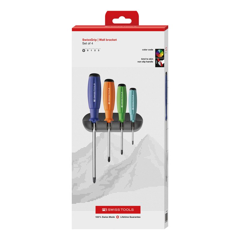 PB SWISS TOOLS 8242RBCBB ���C���{�[�h���C�o�[4�{�Z�b�g(BOX)